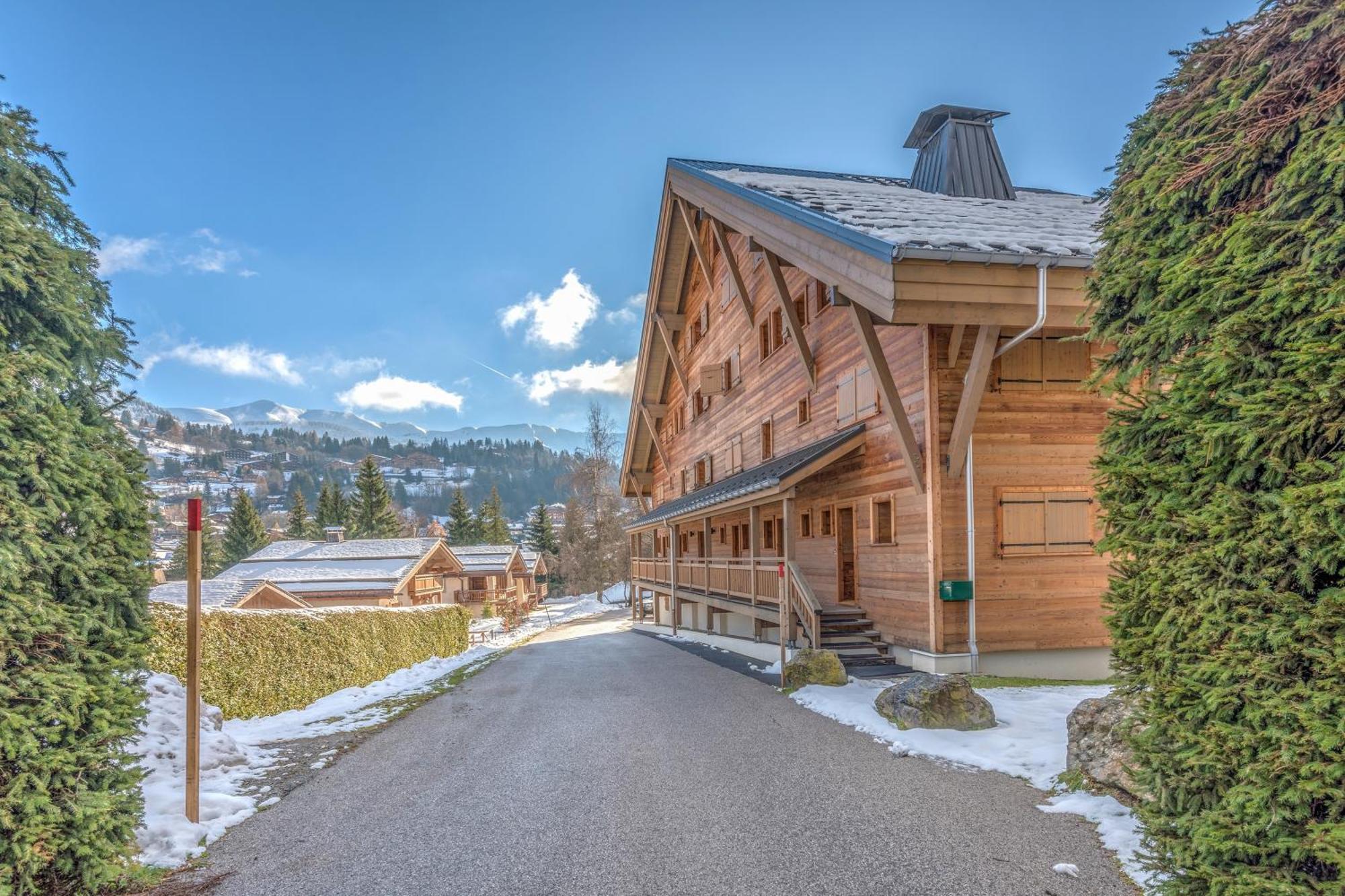 Arboreve - Station De Ski A Pied Vue Montagne Megève Extérieur photo